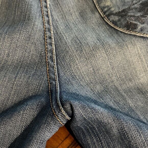 David Kahn low rise flare leg boot jeans denim 90s Y2K 27 - Picture 3 of 7